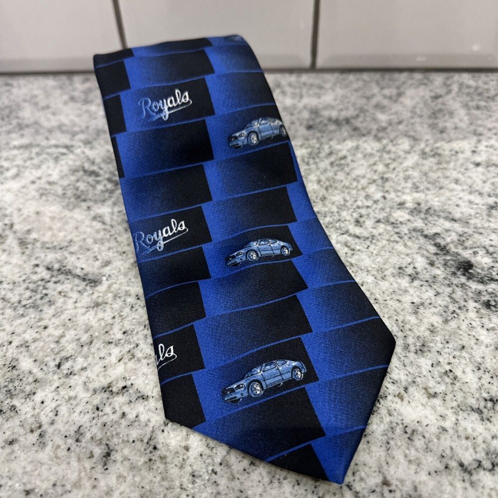 Kansas City Royals Dodge Charger 2006 Neck Tie Happy‎ Father's Day From Dodge